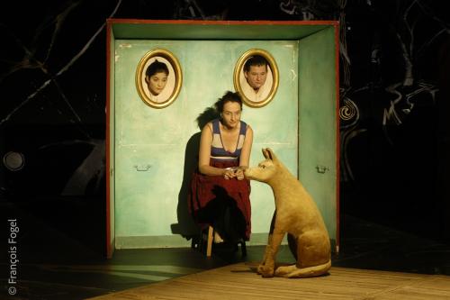 Laurence Vielle, La Scène, de Valère Novarina. Théâtre national de la Coline. 2003